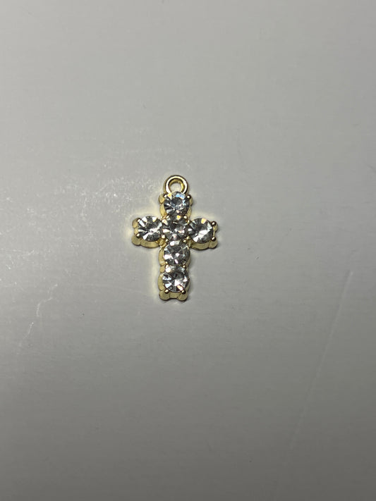 CHARM CROCE DIAMANTATA