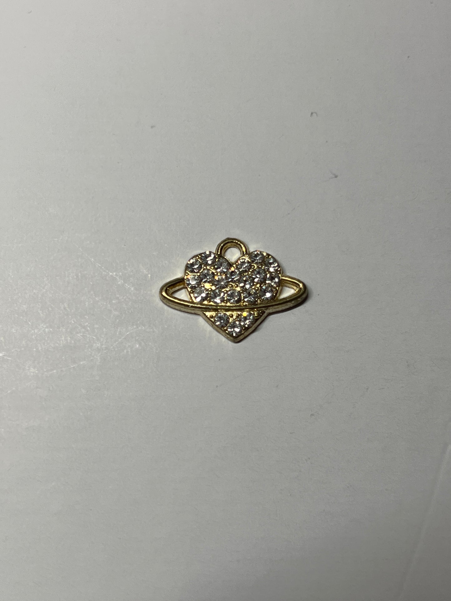 CHARM CUORE ORO DIAMANTATO